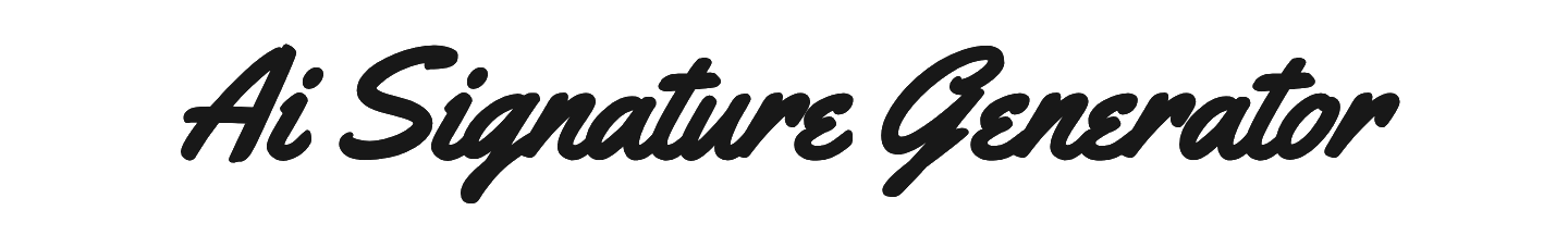 Ai Signature Generator - AI signature generator interface